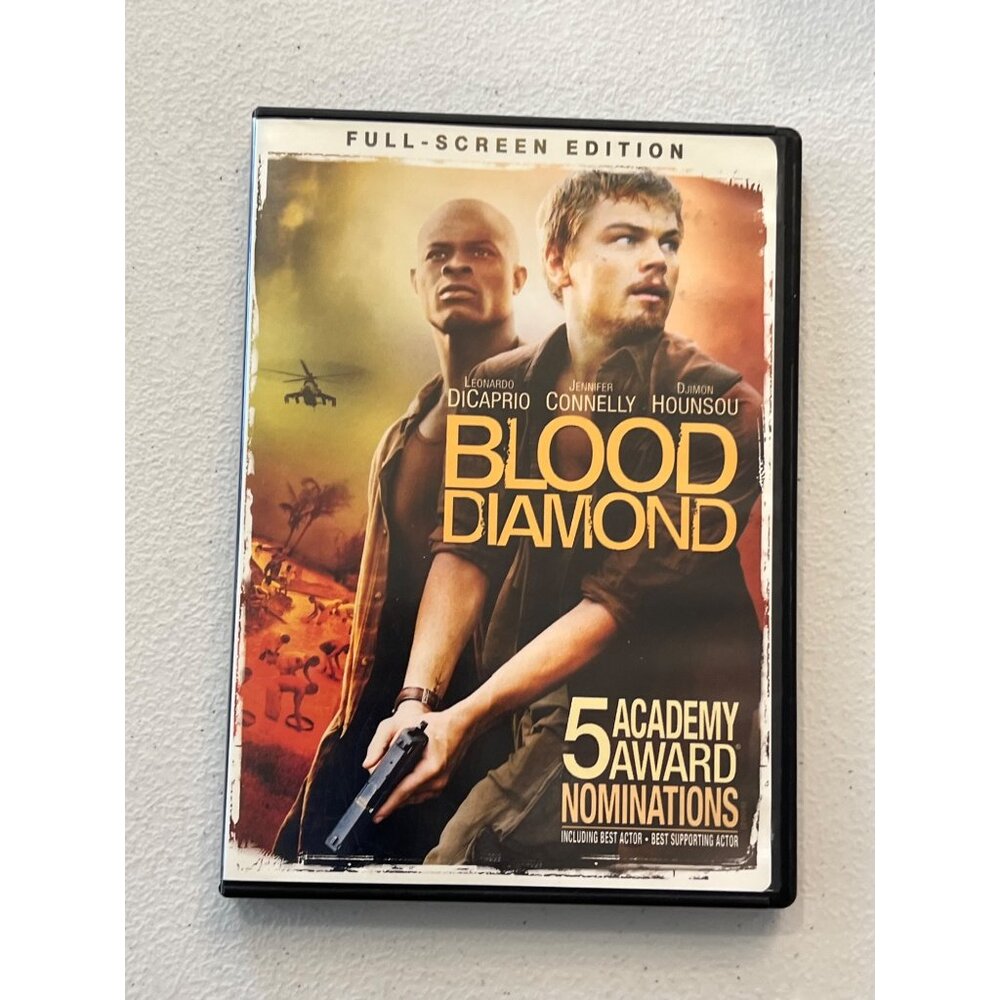 Blood Diamond 2006 DVD Full-Screen Edition Action Drama Movie Pre-Owned